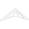 Ekena Millwork Pitch Stanford Architectural Grade PVC Gable Pediment, 72"W x 21"H x 1"P (7/12) GPP072X021X100STA - alternate 1